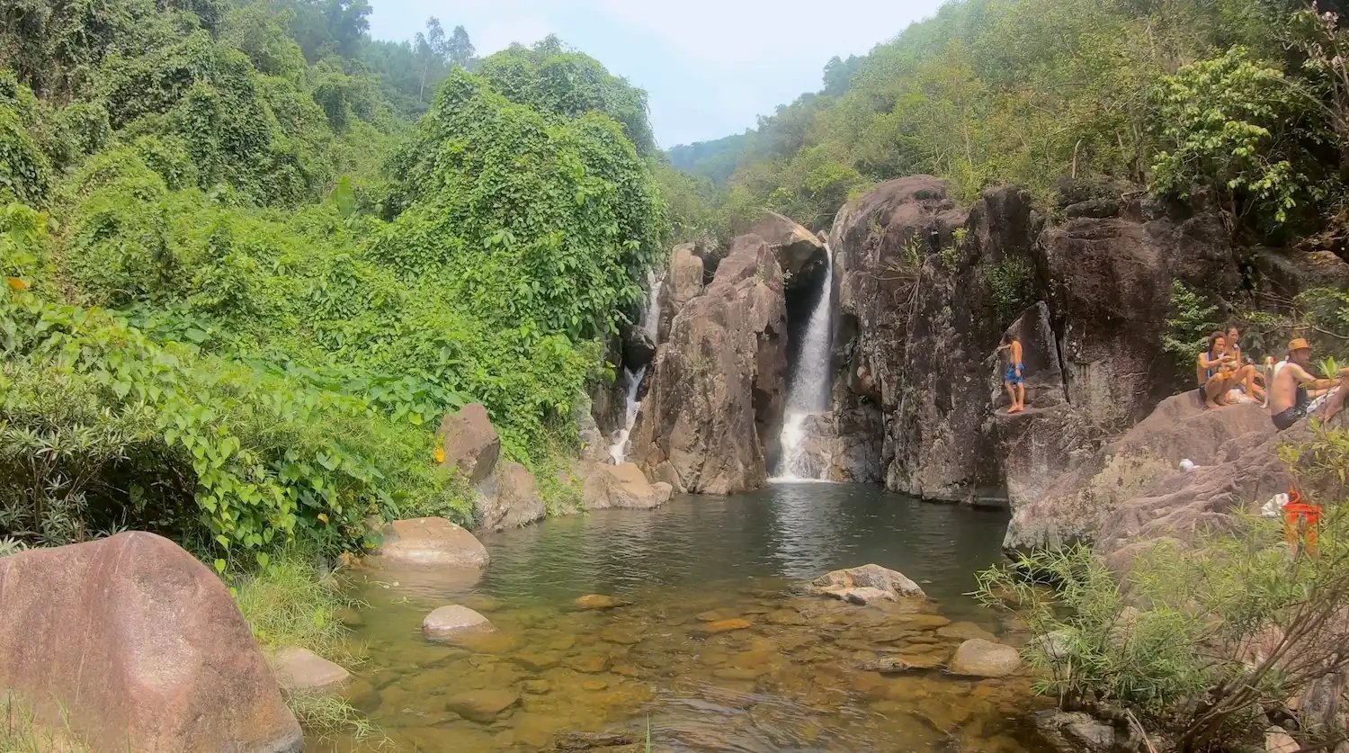 View of a waterfall in Da Nang, Central Vietnam