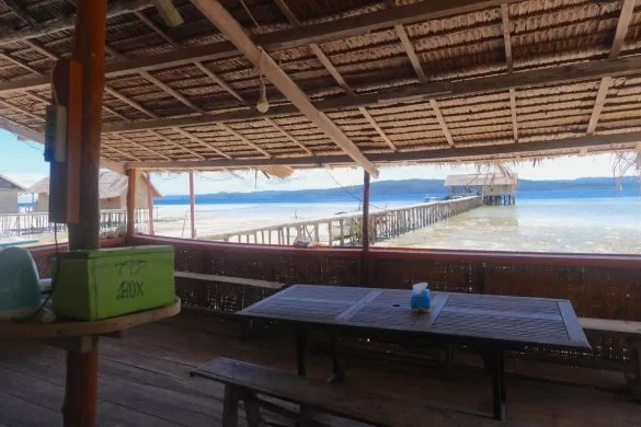 View of the Yenbuba Homestay dining area