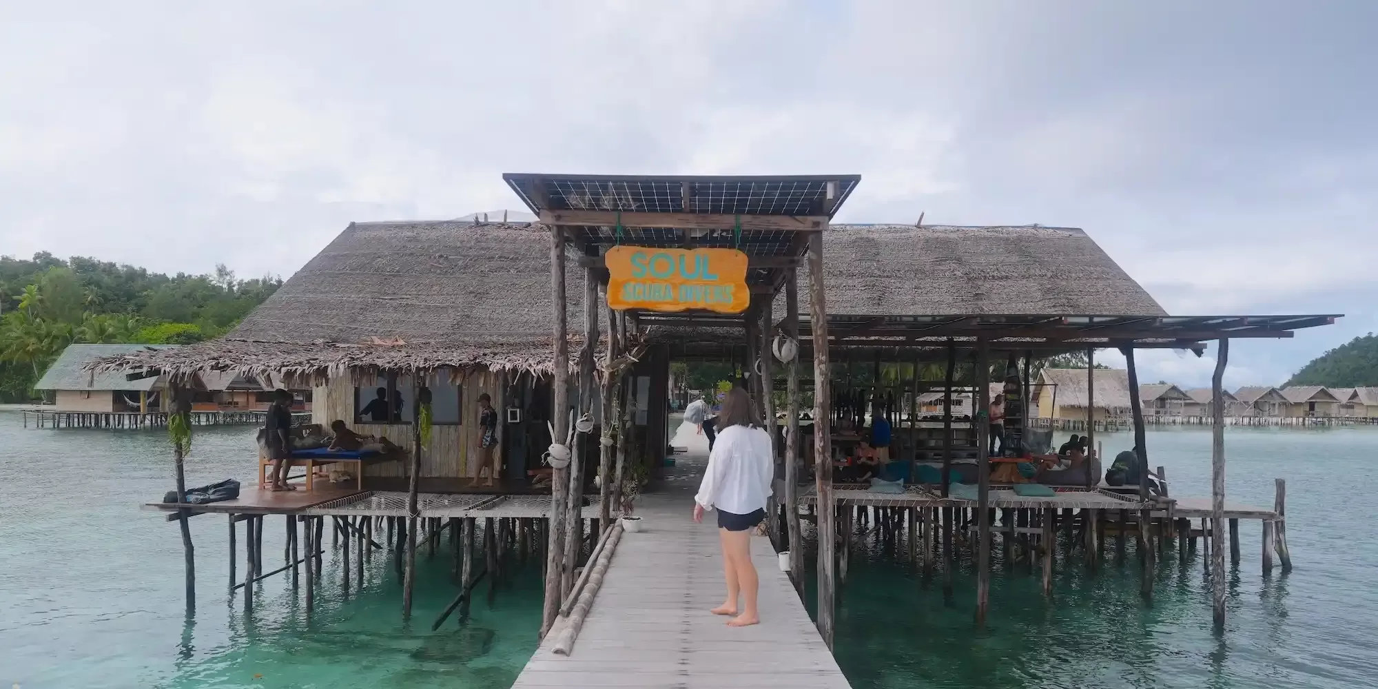 View of the Soul Scuba Diving Center on Kri Island, Raja Ampat